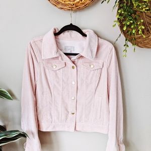 Loft Pink Corduroy Jacket